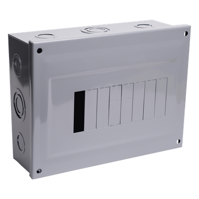 Centro de Carga para Sobreponer, 08 Polos, 100 A, 1 Fase 3 Hilos, 120/240 V AC, 60Hz