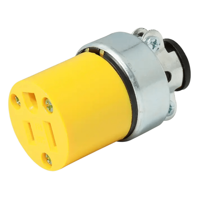 Contacto Blindado Aterrizado / 15 A 125 V / 50/60 Hz / ABS/ Metal / Color Amarillo.