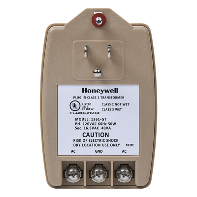 Transformador de 16.5 Vca 40 VA para paneles de alarma y comunicadores de seguridad