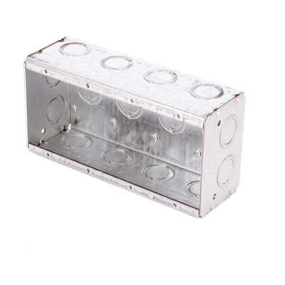 Caja Multigang de 4 Gangs,/ Profundidad de 2-1/2\"/ 20 TKO (1/2\"- 3/4\").