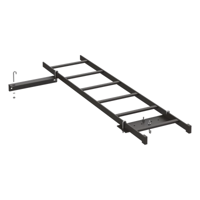 Kit de Conexión de Rack a Pared, Con Escalerilla de 1.3 m de Largo y 12 in de Ancho, de Acero, Color Negro
