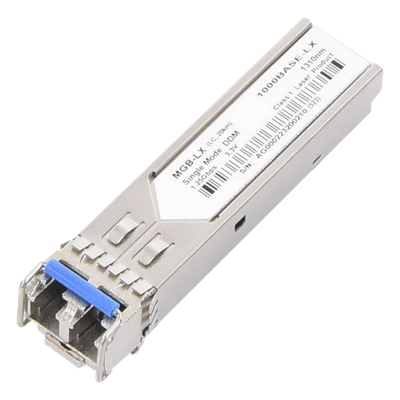 Paquete de 10 Piezas del Modelo (MGB-LX v2) del Transceptor mini-GBIC SFP 1G LC Duplex Para Fibra Monomodo de 20 Km