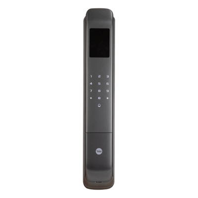 Cerradura Digital Cornelius / Reconocimiento Facial 3D / Sensor de Huella con IA / Capacidad de 100 Huellas, 20 Face ID, 100 Tarjetas MIFARE / Doble Verificación / Bloqueo Automático / Modo Niños /