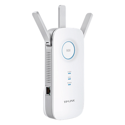 Repetidor / Extensor de Cobertura WiFi AC, 1750 Mbps, doble banda 2.4 GHz y 5 GHz, con 1 puerto 10/100/1000 Mbps, 3 antenas externas