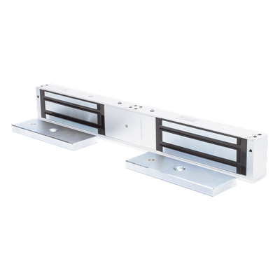 Chapa Magnética para Doble Puerta / Puerta Antifuego / Soporta 1200 Lbs (500 Kg) / Indicador LED