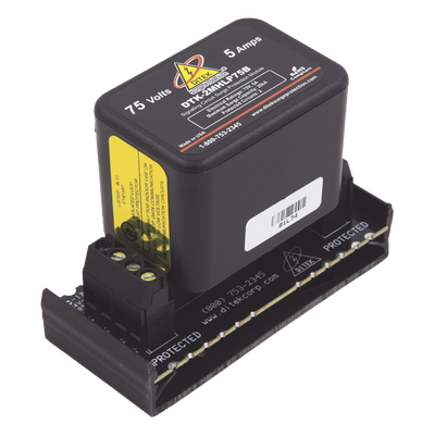 Protector Modular 75 V / 2 Pares / Base Desmontable / Snap-Track / Voz Datos y Señalización