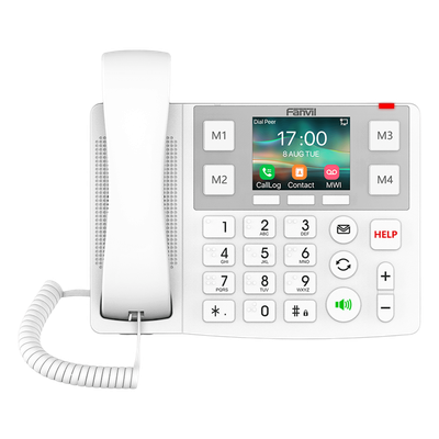 Teléfono IP Wi-Fi Botones Braille Grandes diseñado para hospitales, Asilos, Bluetooth Integrado