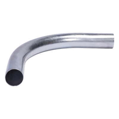 Curva/Codo de 90° de 1 1/2\" (38mm) pared delgada galvanizado etiqueta verde
