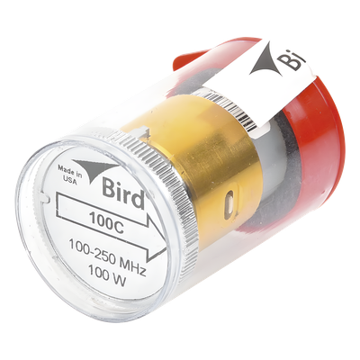 Elemento de 100 Watt en Línea 7/8\" para Wattmetro BIRD 43 en Rango de Frecuencia de 100 a 250 MHz.