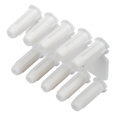 Taquete blanco 3/16\" para tornillo 8mm x 3/4\" (100pzs) (1101-01100)
