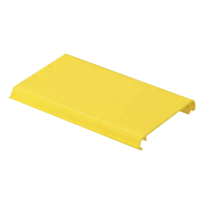 Tapa Con Bisagra a Presión Para Canaleta FiberRunner™ FR4X4YL10, de PVC Rígido, Color Amarillo, 3 m de Largo