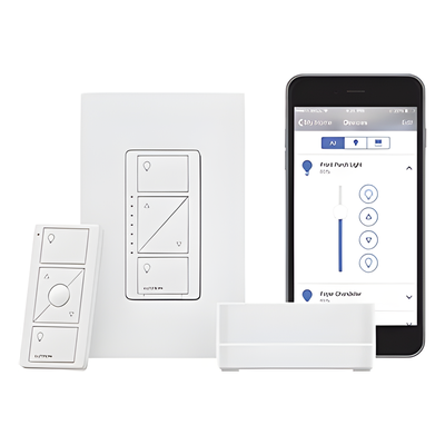 Kit de Iluminación Inteligente / Hub Pro / Atenuador 150 W LED / Control Remoto Pico / Sin Neutro / HomeKit, Alexa, Google Assistant