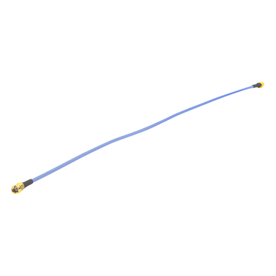 Jumper MikroTik (Flex-Guide) de 50 cm (19.69 Pulgadas), Núcleo de Cobre-Plateado, Conectores SMA-Macho Inversos, Hasta 6 GHz