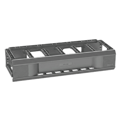 Organizador de Cables Horizontal CableTek, Sencillo (Solo Frontal), Para Rack de 19in, 1 UR