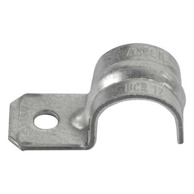 Abrazadera tipo Uña para Tubo Conduit Pared Gruesa y Conduit PVC de 3/4 (19 mm).