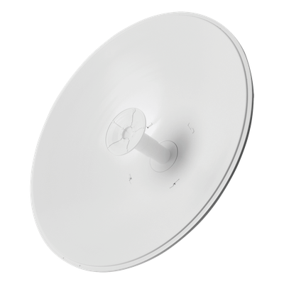 Antena Direccional airFiber X, ideal para enlaces Punto a Punto (PtP), frecuencia 5 GHz (4.9 - 5.8 GHz) de 30 dBi slant 45