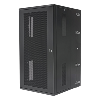 Gabinete PanZone de Montaje en Pared, de 19in, Puerta Ventilada, 26 UR, 762mm de Profundidad, Color Negro