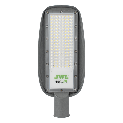 Luminaria LED de 100 W / 100 - 265 V CA~50/60 Hz / Fotocelda / Color Blanco/ Dimensiones 200 x 465 x 78 mm / Ángulo de Luz 135°.