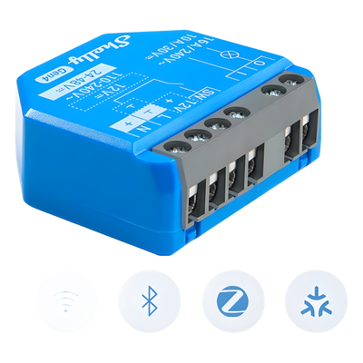 Relevador inalámbrico inteligente 16A, 110-240 V / 1 salida de contacto seco / compatible con asistente de voz Alexa, Google Home / Wifi 2.4