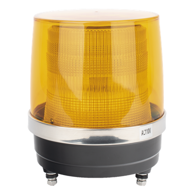 Burbuja Brillante de Larga Vida Útil, Con 150 LEDs, Color Ambar, Domo Ambar, 110 Vca