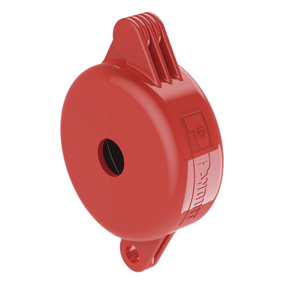 Dispositivo de Bloqueo LOTO para Válvulas de Compuerta, para Diámetros de 1\" a 3\", Color Rojo
