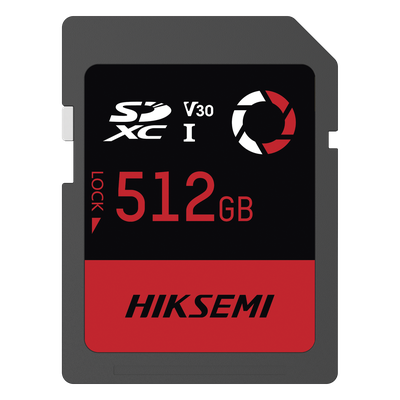 Memoria SD / 512 GB / 180 MB/s Lectura / 150 MB/s Escritura / V30 U3 / Para Drones y Cámaras de Acción / HIKSEMI CAPTURE E30