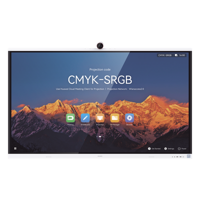 HUAWEI IdeaHub S2, Pantalla interactiva para Colaboración Inteligente, 65\", 4K UHD, Harmony OS, Wi-Fi 6, Cámara inteligente, Funcionalidad BYOM.