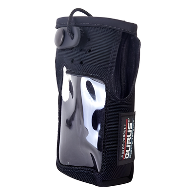 Funda reforzada de Nylon, clip metálico en cinto, correa de broche y visor frontal / IC-F1000T/09 o IC-F2000T/09.