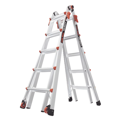 Escalera Multi-Posiciones de 6.7 m (22') para Suelos Inclinados o con Desniveles.
