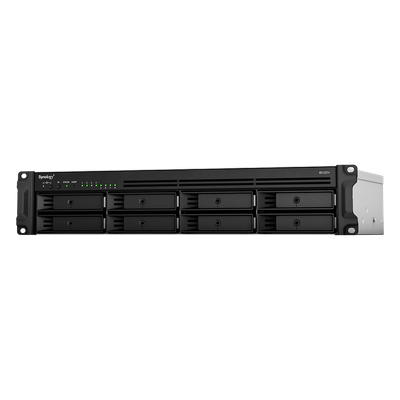 Servidor de Almacenamiento en Red RackStation RS1221+ | 8 Bahías | Expansión a 12 Bahías | CPU AMD Ryzen V1500B | 4 GB DDR4 ECC | RAID Soportado | 10/25GbE | Synology High Availability | Protección