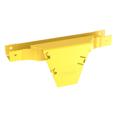 Accesorio en T con Conexión Horizontal y Bajada Vertical a 90º, Para Canaletas FiberRunner™ 2x2, Color Amarillo