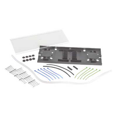 Charola de Empalme para Fibra Óptica, Para Protección de 24 Empalmes de Fusión o Mecánicos, Compatible con los Paneles FMT o FMD