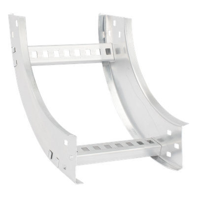 Curva Vertical Interior de Aluminio de 90° Perfil Z / Peralte 3 1/4\" / Ancho 9\" / Radio 8\" / Incluye Tornillería (CHVI90EZ314R8X9AK)