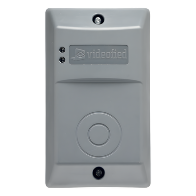 Lector de badge inalámbrico para armado y desarmado de sistemas Videofied, uso interior/exterior con batería de litio de 4 años