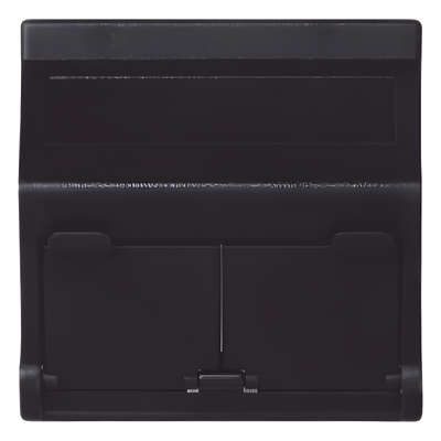 (KB80MD64/14) Placa Voz y Datos Inclinada con Guardapolvo y Adaptador Doble para RJ45 Keystone - Color Grafito