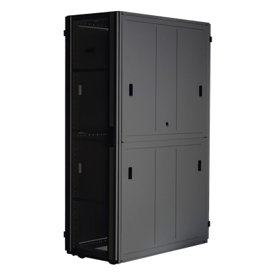Gabinete FlexFusion™ XGL (Light) para Centros de Datos, 42 UR, 800 mm de Ancho, 1200 mm de Profundidad, Fabricado en Acero, Color Negro