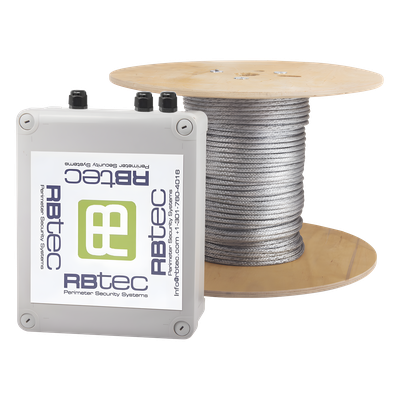 RBTEC IRONCLAD IROC1Z250V2 / Cable Sensor Perimetral Blindado / 75 m (246 ft) / 1 Zona / Deteccion por Vibracion / Sin Falsas Alarmas / Tarjeta LPU400 / Calibracion por Software