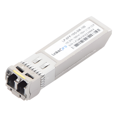 Transceptor Óptico SFP+ (Mini-Gbic) / Monomodo 1550 nm / 10 Gbps / 10GBASE-ZR / Conectores LC/UPC Dúplex / DDM / Hasta 100 km