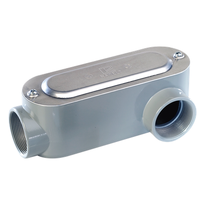 Caja Oval Roscada tipo LL de 1/2\" (12.7 mm) / Incluye tapa y tornillos.