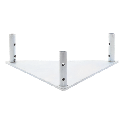 Base Triangular para Tramo STZ45 Galvanizado Electrolítico.