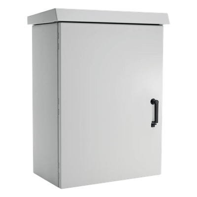Gabinete Para Exterior OSP ComLine De 25 UR, 700 mm de Ancho, 600 mm de Profundidad, De Aluminio, Color Gris Claro Con Protección NEMA 4/12/4X/3/3R; IP66,