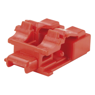 Kit de 10 Dispositivos para Bloquear Puertos de Fibra Óptica LC Duplex, Color Rojo, Incluye Llave de Extracción