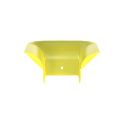 Accesorio de Control de Radio de Curvatura, Para Bajadas de Cable con Canaletas FiberRunner 4x4, Color Amarillo