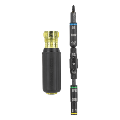 Destornillador / Llave de Tuercas 10 en 1 KNECT™ con Clasificación de Impacto / Compatible con Herramientas Eléctricas / Puntas Intercambiables / Portabrocas KNECT™ de 12 Puntos / Barra de Acero /