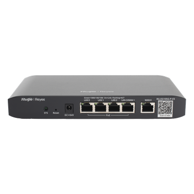 Router Balanceador con Función SD-WAN, PoE+ hasta 54 Watts, Hasta 2 Servicios de Internet y hasta 100 clientes con desempeño de 600 Mbps