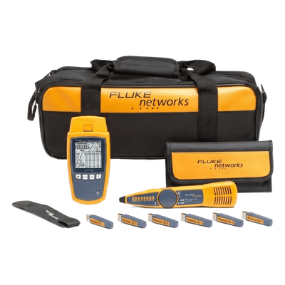Kit Profesional de Verificador de Red MicroScanner PoE, para Comprobación de Redes de Voz, Datos, Video y PoE 802.3af, at, bt y UPOE, con Pantalla LCD Retroiluminada