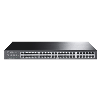 Switch no administrable de 48 puertos 10/100 Mbps para montaje en rack