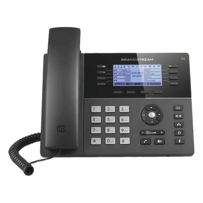 Teléfono IP Gama media de 8 Líneas con 4 teclas de función, 32 teclas de extensión BLF digital y conferencia de 5 vías PoE Gigabit