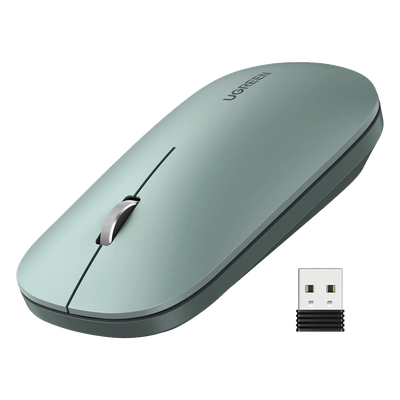 Mouse Inalámbrico / 2.4 GHz / Alcance 10 m (32.8 ft) / DPI 1000-4000 Ajustable / Ultra Delgado 3 cm / Scroll Aluminio / Silencioso 40 dB