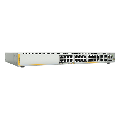 Switch PoE+ Administrable Capa 3, 24 Puertos 10/100/1000 Mbps + 4 SFP Gigabit, 370 W